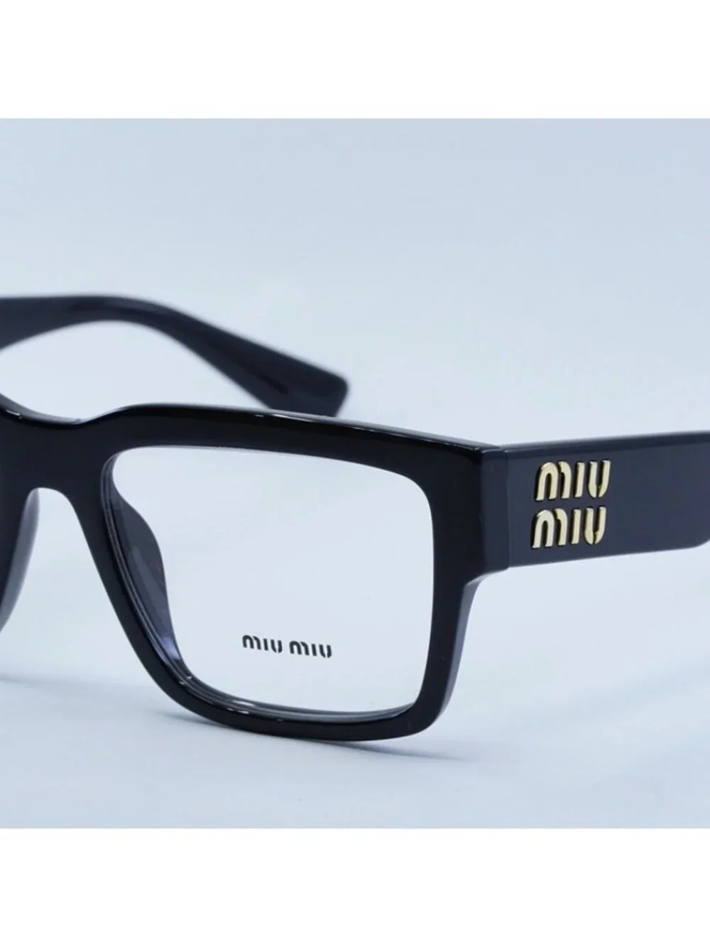 Miu Miu MU02XV 1AB1O1 Eyeglasses Black 54mm Rectangle Frame